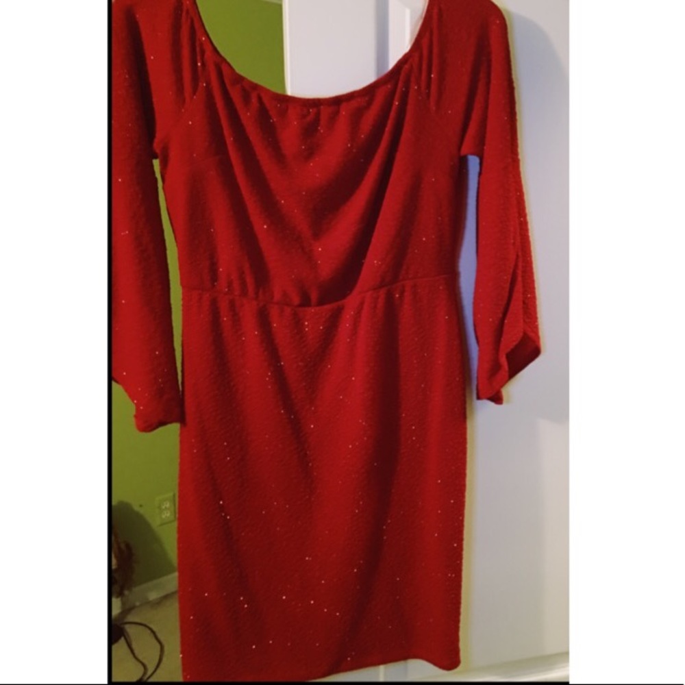 Sparkling Red Bodycon Dress